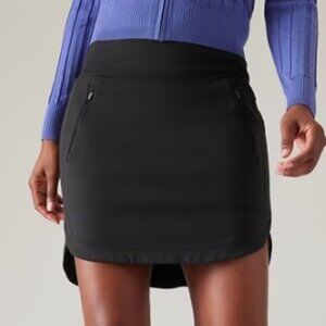 NWT Athleta Fairway High Rise Golf Skort 18" Black, S